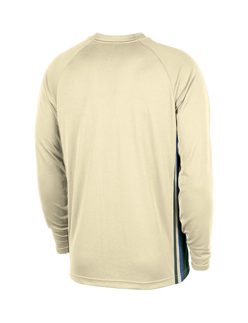 Nike 2025-26 City Edition Game Theatre Milwaukee Bucks Long Sleeve T-Shirt-back