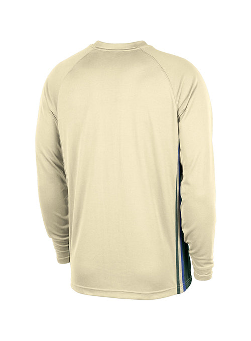 Nike 2025-26 City Edition Game Theatre Milwaukee Bucks Long Sleeve T-Shirt-back