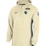 Nike City Edition 25-26 Game Theatre Milwaukee Bucks 1/4 Zip Hooded Sweatshirt-front