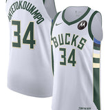 Nike 2022 Association Edition Giannis Antetokounmpo Milwaukee Bucks Authentic Jersey-collage