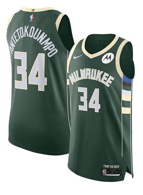 Giannis Antetokounmpo 2020 Icon Authentic Milwaukee Bucks Jersey