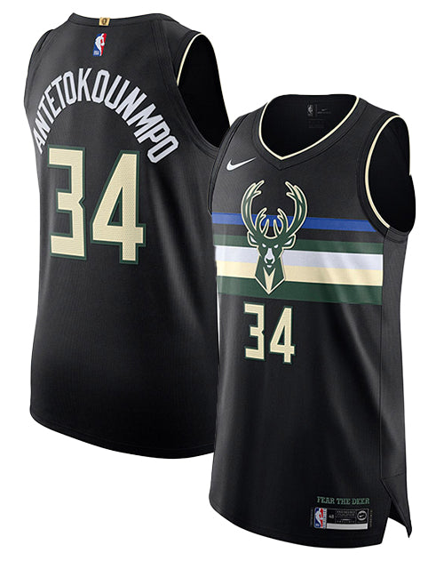 Nike 2019 Statement Edition Giannis Antetokounmpo Milwaukee Bucks Authentic Jersey-collage