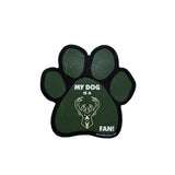 All Star Dogs Milwaukee Bucks Fan Paw Print Car Magnet