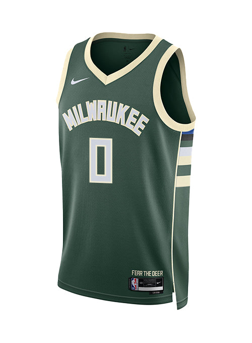 Nike 2022 Icon Edition Brayden Burries Milwaukee Bucks Swingman Jersey-FRONT