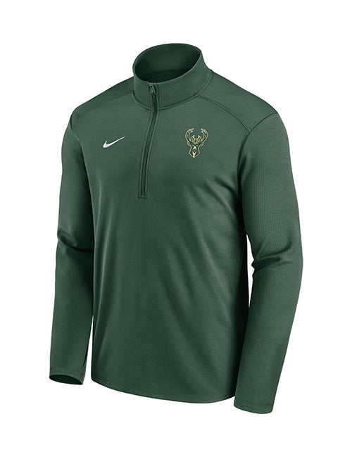 Nike Pacer Green Milwaukee Bucks 1/2 Zip Pullover