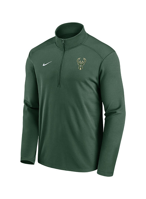 Nike Pacer Green Milwaukee Bucks 1/2 Zip Pullover