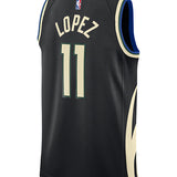 Jordan 2022 Statement Edition Brook Lopez Milwaukee Bucks Swingman Jersey-BACK