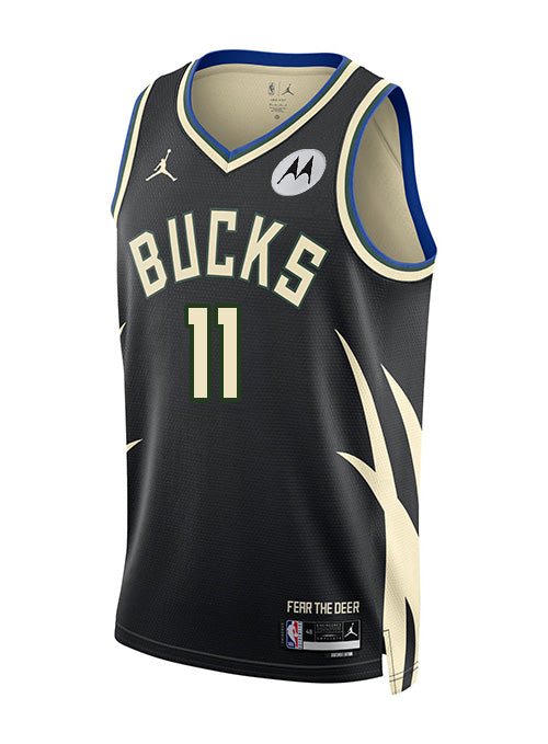 Jordan 2022 Statement Edition Brook Lopez Milwaukee Bucks Swingman Jersey-FRONT