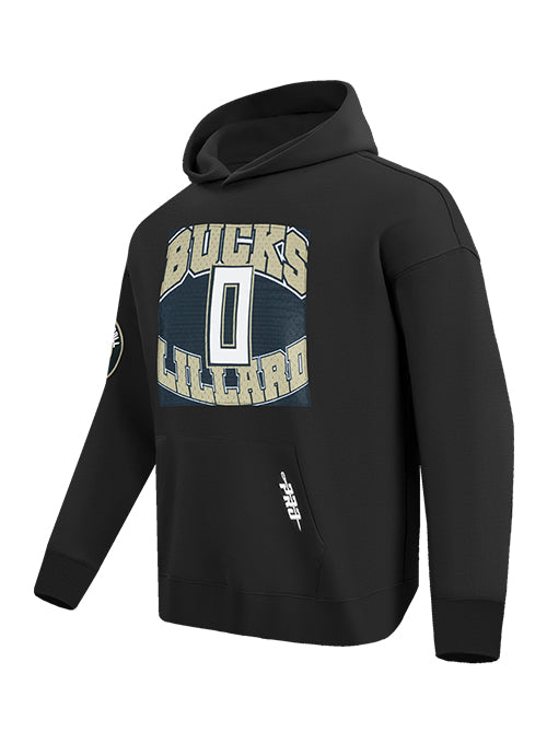 Pro Standard Made To Play Damian Lillard Milwaukee Bucks Hooded Sweatshirt-angled front