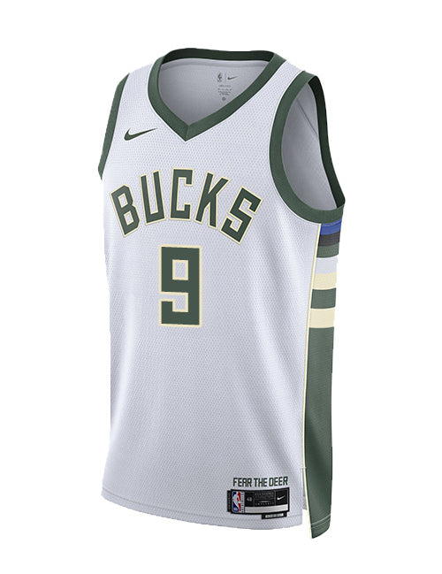 Nike 2022 Association Edition Bobby Portis Milwaukee Bucks Swingman Jersey-FRONT