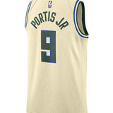 Nike 2025-26 City Edition Bobby Portis Jr Milwaukee Bucks Swingman Jersey-back