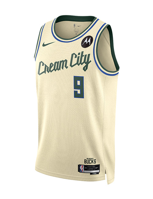 Nike 2025-26 City Edition Bobby Portis Jr Milwaukee Bucks Swingman Jersey-angled front