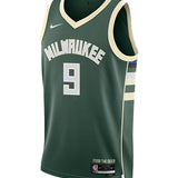 Nike 2022 Icon Edition Bobby Portis Jr Milwaukee Bucks Swingman Jersey-FRONT