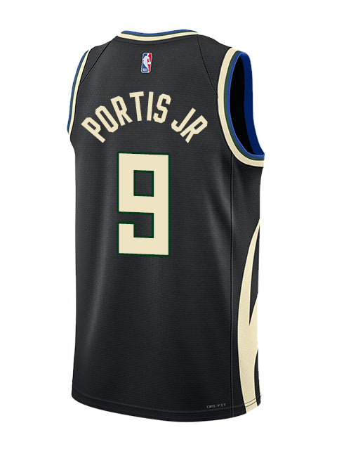 Jordan 2022 Statement Edition Bobby Portis Milwaukee Bucks Swingman Jersey-BACK
