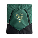 Foco Repeat Wordmark Milwaukee Bucks Drawstring Bag-front