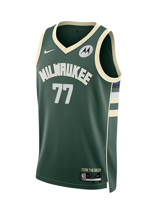 Nike 2022 Icon Edition AJ Johnson Milwaukee Bucks Swingman Jersey-front 