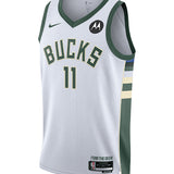 Nike 2022 Association Edition Brook Lopez Milwaukee Bucks Swingman Jersey-front