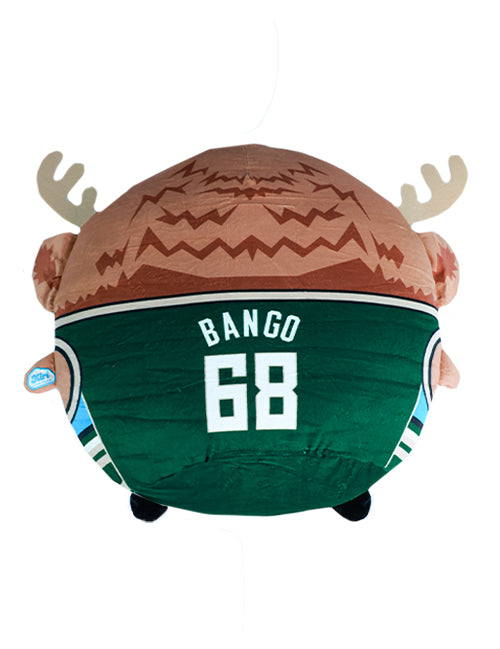 Uncanny Brands Bango 12 in. Kiri Milwaukee Bucks Cloud Pillow Plush-back