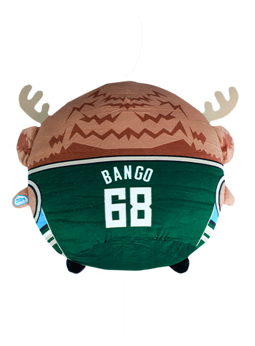 Uncanny Brands Bango 12 in. Kiri Milwaukee Bucks Cloud Pillow Plush-back