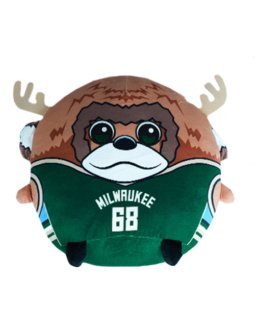 Uncanny Brands Bango 12 in. Kiri Milwaukee Bucks Cloud Pillow Plush-front