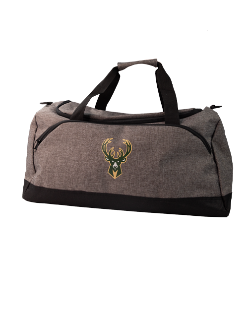 FOCO Heather Bold Milwaukee Bucks Duffel Bag