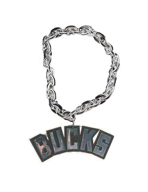 Aminco Metallic Wordmark Milwaukee Bucks Fan Chain