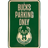 Authentic Street Signs Milwaukee Bucks Steel Parking Sign
