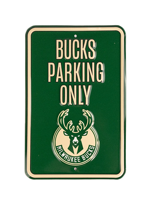 Authentic Street Signs Milwaukee Bucks Steel Parking Sign