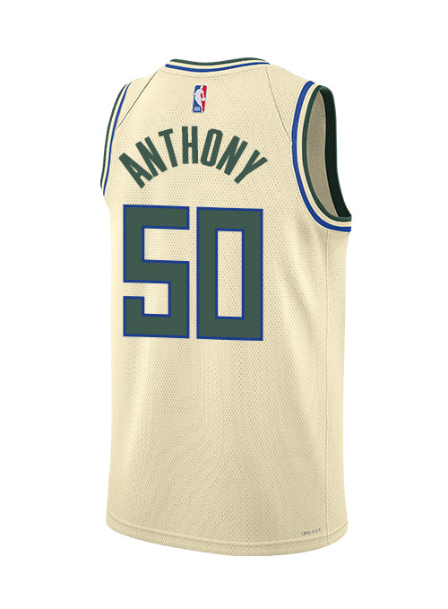 Nike 2025-26 City Edition Cole Anthony Milwaukee Bucks Swingman Jersey-BACK