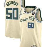 Nike 2025-26 City Edition Cole Anthony Milwaukee Bucks Swingman Jersey-COLLAGE