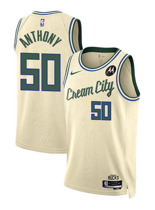 Nike 2025-26 City Edition Cole Anthony Milwaukee Bucks Swingman Jersey-COLLAGE