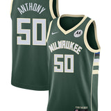 Nike 2022 Icon Edition Cole Anthony Milwaukee Bucks Swingman Jersey-COLLAGE