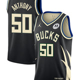 Jordan 2022 Statement Edition Cole Anthony Milwaukee Bucks Swingman Jersey-COLLAGE
