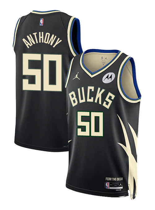 Jordan 2022 Statement Edition Cole Anthony Milwaukee Bucks Swingman Jersey-COLLAGE