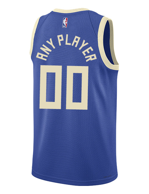 Nike 2024-25 City Edition Custom Milwaukee Bucks Swingman Jersey-back