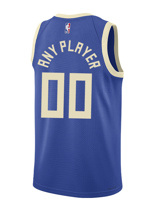 Nike 2024-25 City Edition Custom Milwaukee Bucks Swingman Jersey-back