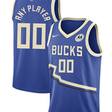 Nike 2024-25 City Edition Custom Milwaukee Bucks Swingman Jersey-collage