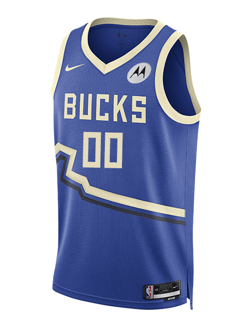 Nike 2024-25 City Edition Custom Milwaukee Bucks Swingman Jersey-front