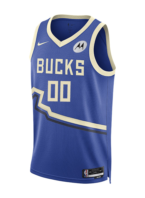 Nike 2024-25 City Edition Custom Milwaukee Bucks Swingman Jersey-front