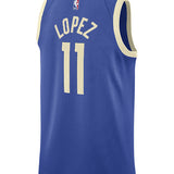 Nike 2024-25 City Edition Brook Lopez Milwaukee Bucks Swingman Jersey-back