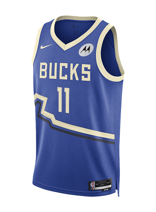 Nike 2024-25 City Edition Brook Lopez Milwaukee Bucks Swingman Jersey-front