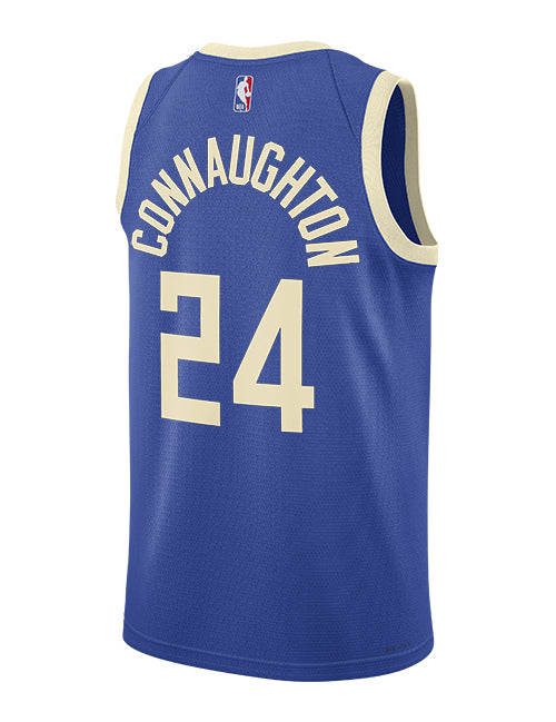 Nike 2024-25 City Edition Pat Connaughton Milwaukee Bucks Swingman Jersey-back