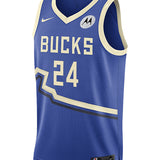 Nike 2024-25 City Edition Pat Connaughton Milwaukee Bucks Swingman Jersey-front