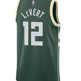 Nike 2022 Icon Edition Caris LeVert Milwaukee Bucks Swingman Jersey-BACK