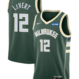 Nike 2022 Icon Edition Caris LeVert Milwaukee Bucks Swingman Jersey