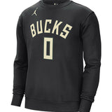 Jordan 2022 Statement Edition Damian Lillard Milwaukee Bucks Crewneck Sweatshirt-front