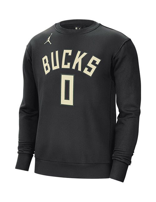 Jordan 2022 Statement Edition Damian Lillard Milwaukee Bucks Crewneck Sweatshirt-front