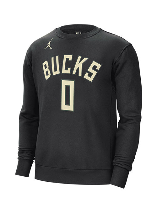 Jordan 2022 Statement Edition Damian Lillard Milwaukee Bucks Crewneck Sweatshirt-front