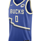 Nike 2024-25 City Edition Damian Lillard Milwaukee Bucks Swingman Jersey-front