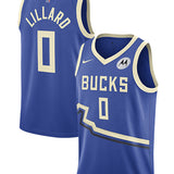 Nike 2024-25 City Edition Damian Lillard Milwaukee Bucks Swingman Jersey-collage